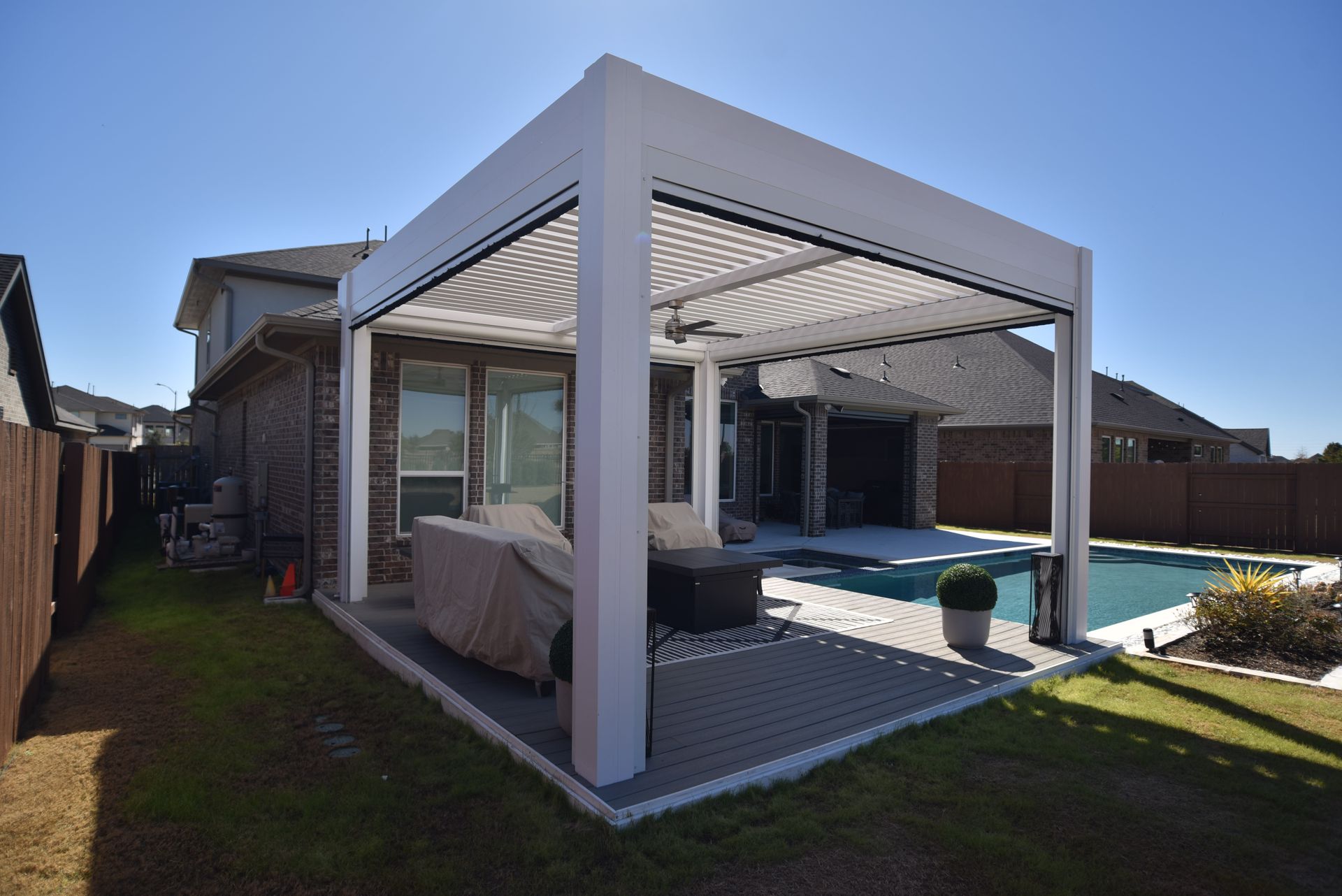 Louvered Pergolas — Kool Covers project photo 5
