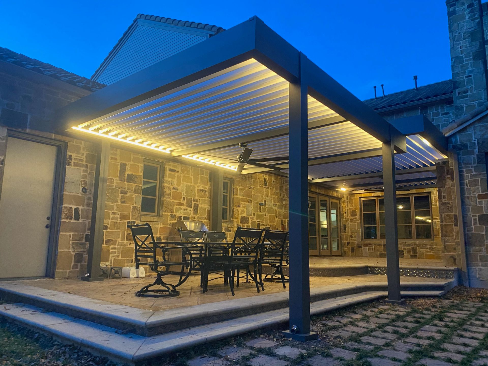 Louvered Pergolas — Kool Covers project photo 12